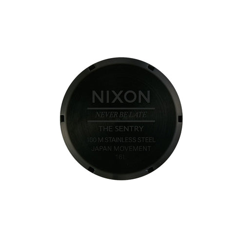Nixon Sentry Leather Watch - Bronze Cerakote / Brown