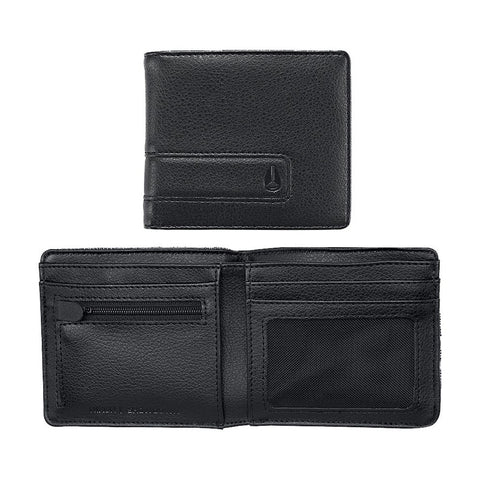 Nixon Showdown Bi-Fold Zip Wallet - Black