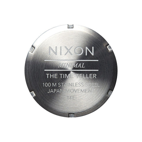 Nixon Time Teller Watch - Gray / Rose Gold / Brown