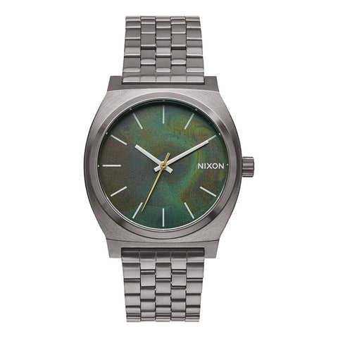 Nixon Time Teller Watch - Gunmetal / Green Oxyde