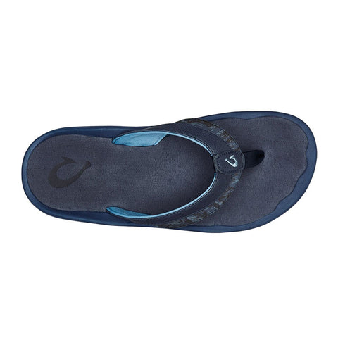 Olukai Ohana Koa Sandals - Trench Blue / Dive Camo