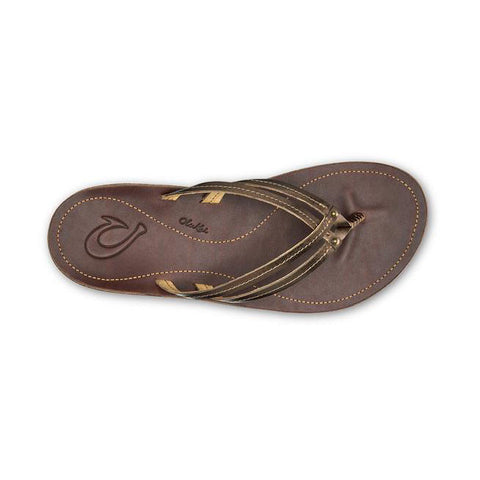 Olukai U'I Sandals - Bronze / Dark Java