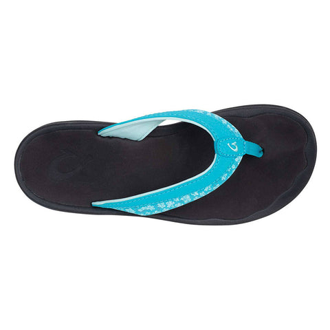 Olukai Women's 'Ohana Koa Sandals - Kai Blue / Black