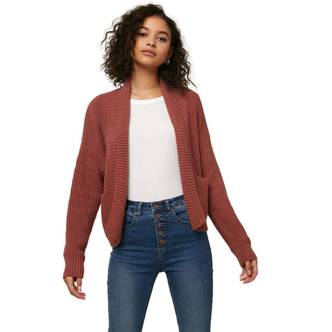 O'Neill Anchor Cardigan Sweater - Mauve
