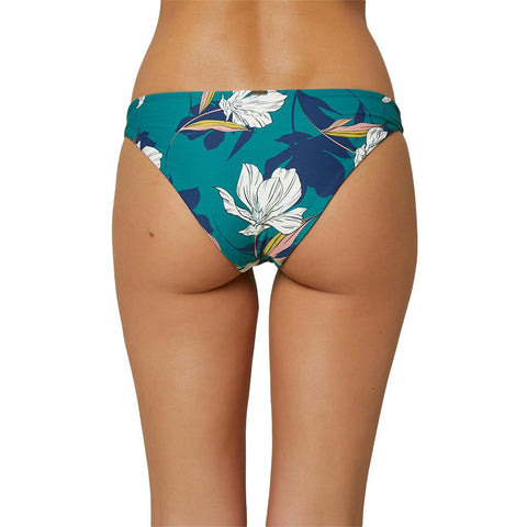 O'Neill Bridget Reversible Classic Bikini Bottom- Seagreen - Back