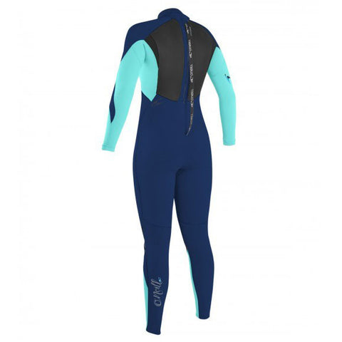 O'Neill Youth Girls Epic 4/3 Wetsuit - Navy / Seaglass