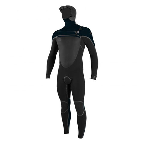 O'Neill Psycho Tech 5.5/4 Hooded Wetsuit - Black/Slate