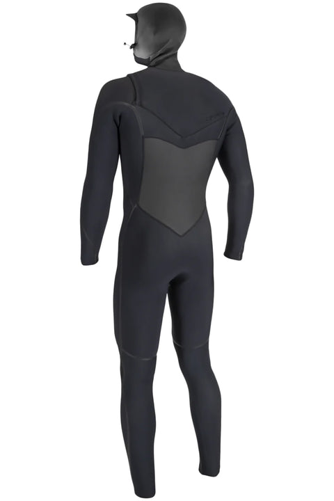 O'Neill Psycho Tech 5.5/4 Chest Zip Hooded Wetsuit - Black