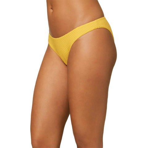 O'Neill Rockley Saltwater Solids Textured Classic Bikini Bottoms - Mimosa