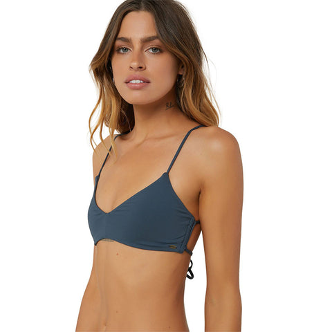 O'Neill Salt Water Solids Bralette Bikini Top - Dark Blue