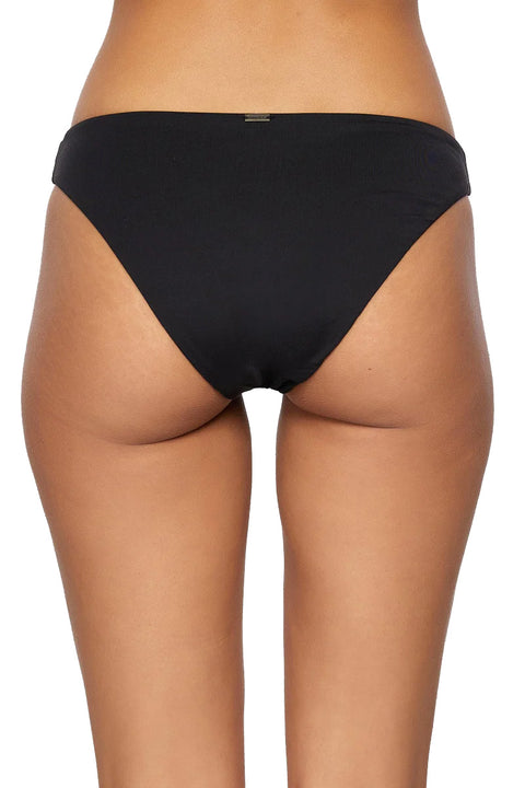 O'Neill Saltwater Solids Rockley Bikini Bottoms - Black - Butt Closeup