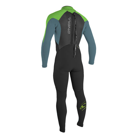 O'Neill Youth Epic 4/3 Wetsuit - Black / Dusty Blue / Day Glo