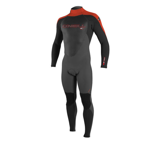 O'Neill Youth Epic 4/3 Wetsuit - Graphite/Black/Neon Red