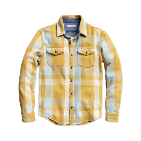 Outerknown Blanket Shirt - Sky High Desert Plaid