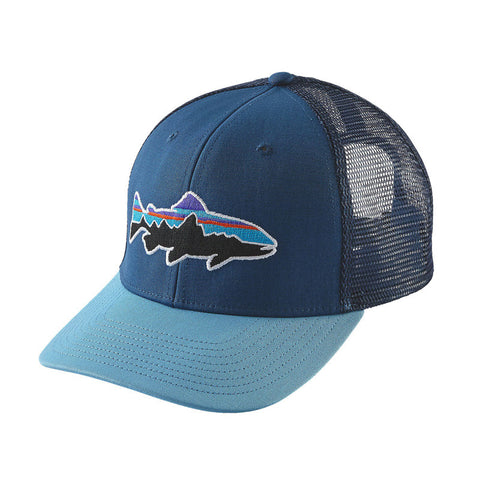 Patagonia Fitz Roy Trout Trucker Hat - Glass Blue