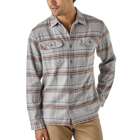 Patagonia Men's L/S Fjord Flannel - Feather Grey