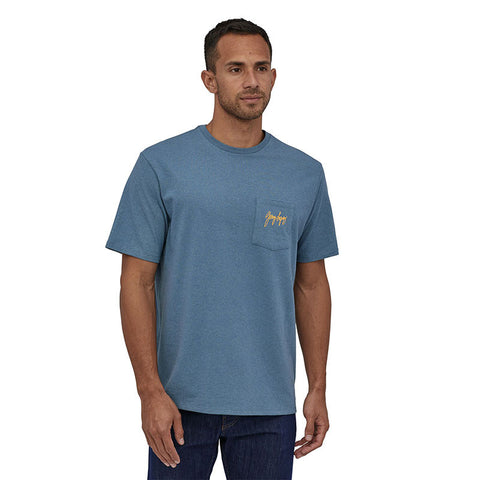 Patagonia Men's Gerry Lopez Pocket Responsibility Tee - Pigeon Blue