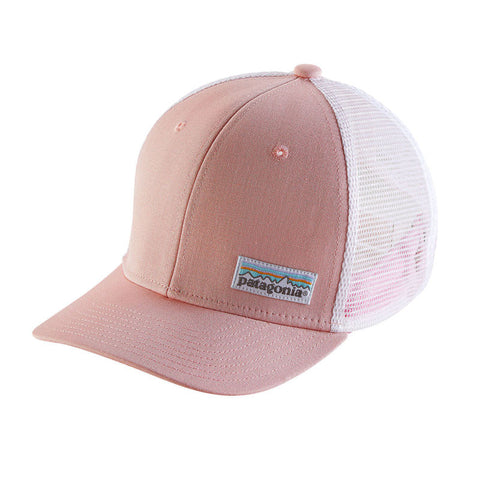 Patagonia Kids Trucker Hat - Pastel P-6 Label / Feather Pink