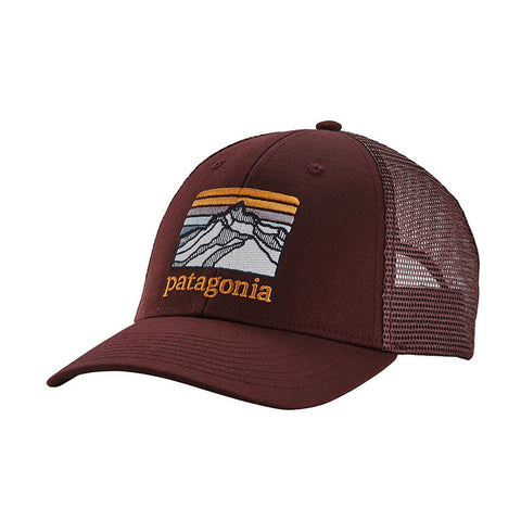 Patagonia Line Logo Ridge LoPro Trucker Hat - Dark Ruby