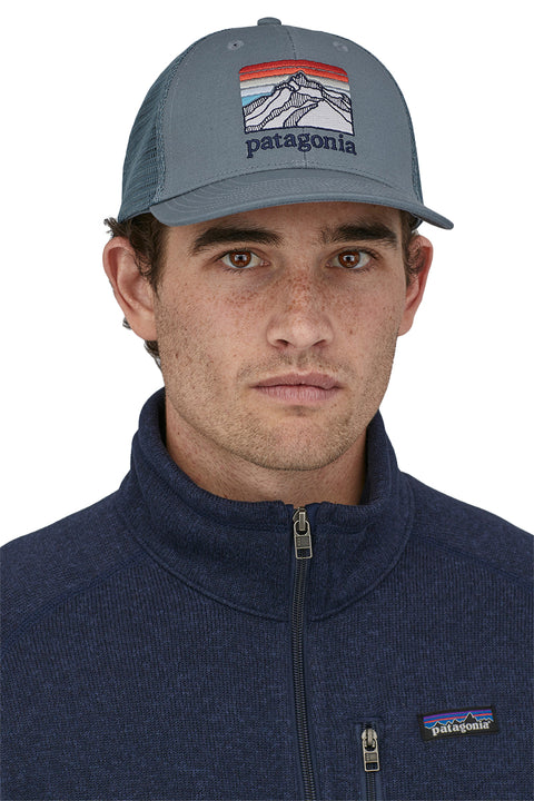 Patagonia Line Logo Ridge LoPro Trucker Hat Plume Grey Moment