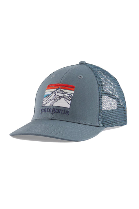 Patagonia Line Logo Ridge LoPro Trucker Hat Plume Grey Moment