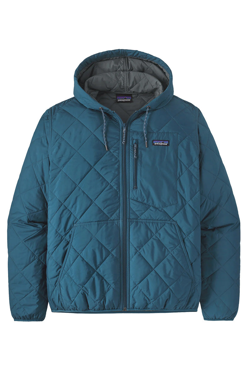 Patagonia men's diamond quilted bomber hoody sediment sales