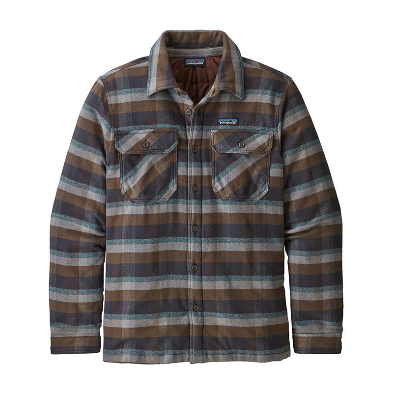 Patagonia Men s Insulated Fjord Flannel Jacket Observer Black Ink Moment Surf Company
