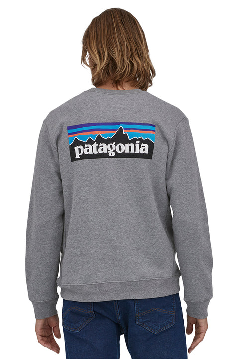 Patagonia P-6 Logo Uprisal Crew - Gravel Heather | Moment Surf Company