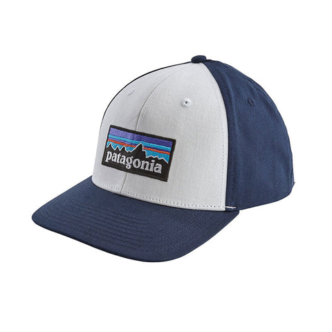 Patagonia P-6 Logo Roger That Hat - White / Classic Navy