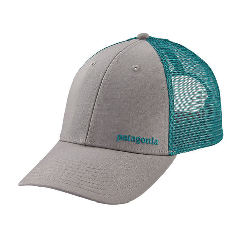 Patagonia Small Text Logo LoPro Trucker Hat - Drifter Grey