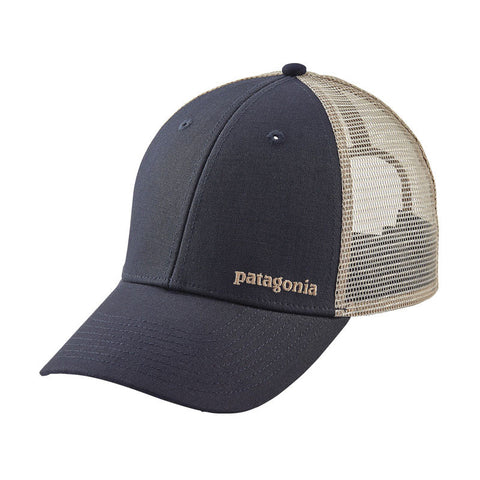 Patagonia Small Text Logo LoPro Trucker Hat - Smolder Blue