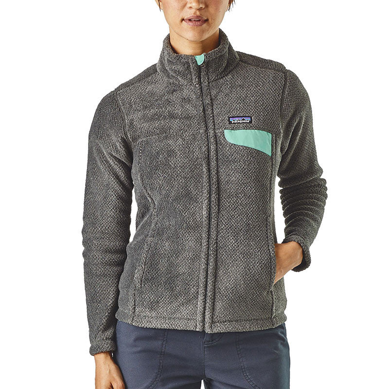 Patagonia Women s Full Zip Re Tool Jacket Feather Grey Ink Black Vjosa Green X Dye