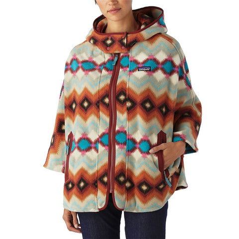 Patagonia Women's Lightweight Synchilla Fleece Poncho - Cinder Red