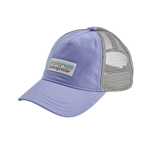 Patagonia Women's Pastel P-6 Label Layback Trucker Hat - Light Violet Blue