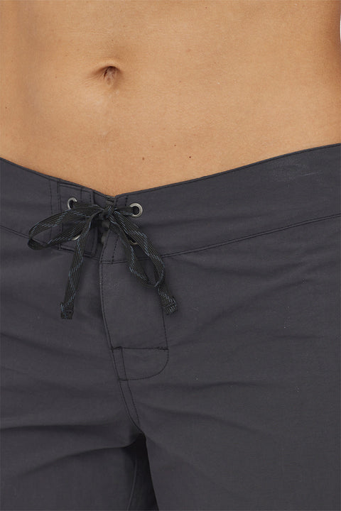 Patagonia Women's Wavefarer Boardshorts 5" - Primavera: Ink Black - Front Tie