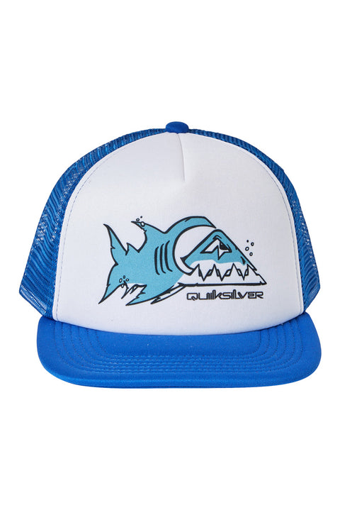 Quiksilver Boy's 2-7 Tailgater Trucker Hat - Snorkel Blue - Front