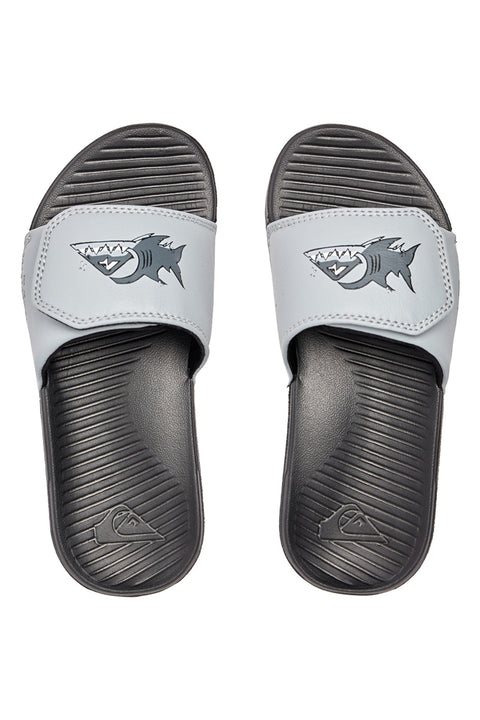 Quiksilver Bright Coast Adjustable Youth Sandal - Grey - Top View