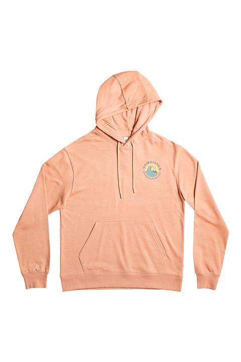 Quiksilver Bubble Stamp Hoodie - Cafe Creme - Front No Model