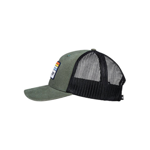 Quiksilver Clean Lines Trucker Hat - Agave Green