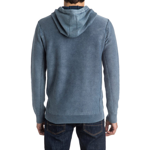 Quiksilver Courtyard Hooded Sweater - Dark Denim