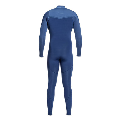 Quiksilver Highline LTD Monochrome 3/2 Chest Zip Wetsuit - Iodine Blue / Cascade Blue