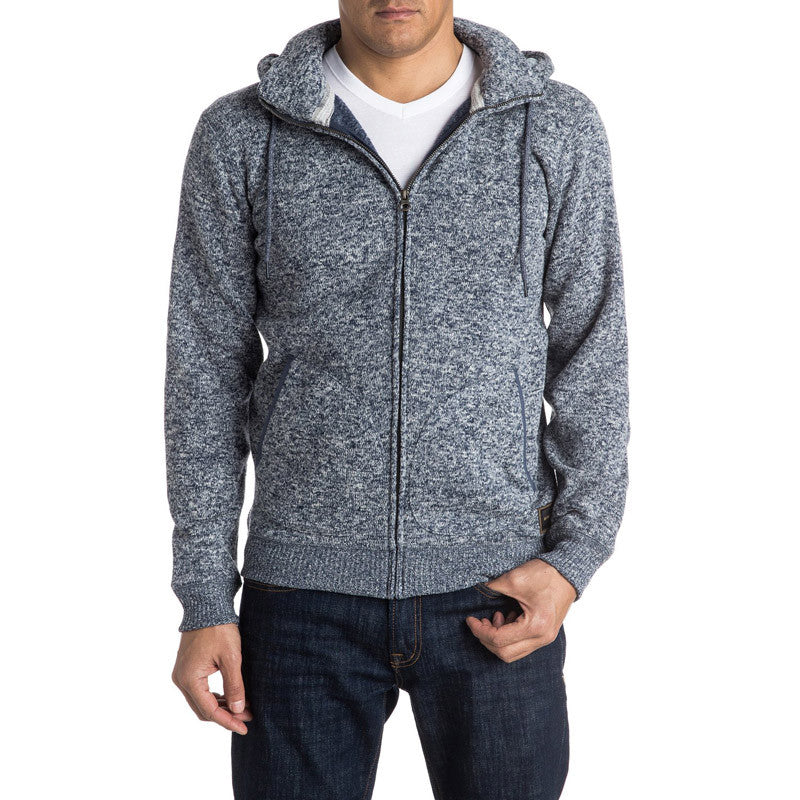 Quiksilver Keller Zip Hoodie Nightshadow Blue Moment Surf Company