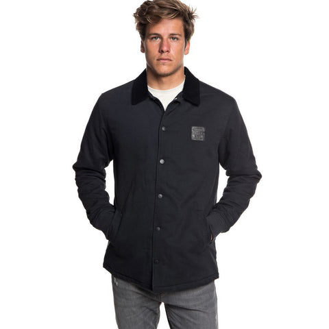 Quiksilver Kofuji Water Resistant Coaches Jacket Black Moment