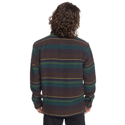 Quiksilver Lineup Distraction L/S Shirt - Greener Pasture