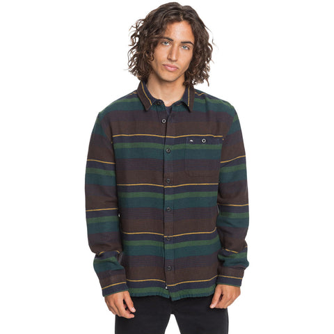 Quiksilver Lineup Distraction L/S Shirt - Greener Pasture