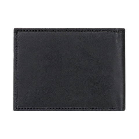 Quiksilver Minimack Leather Bi-Fold Wallet - Black