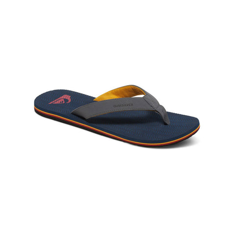Quiksilver Molokai Sipe Sandals - Grey / Blue / Blue