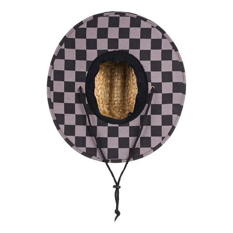 Quiksilver Outsider Straw Hat - Black Checkers