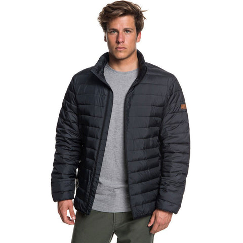 Quiksilver Scaly Water Resistant Puffa Jacket - Black