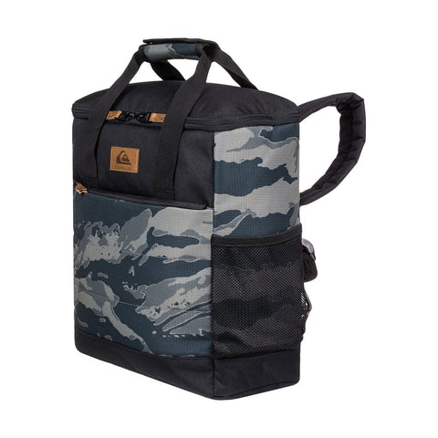 Quiksilver Seabeach 18L Medium Insulated Cooler Backpack - Camo Black